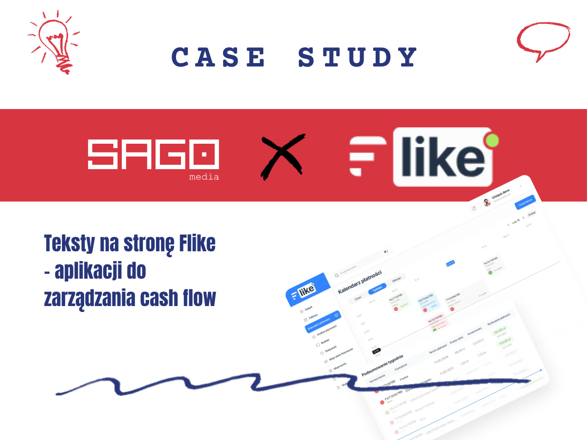 Zrozumiale o finansach i technologii – przygotowanie tekstów na stronę aplikacji do zarządzania cash flow [case study]